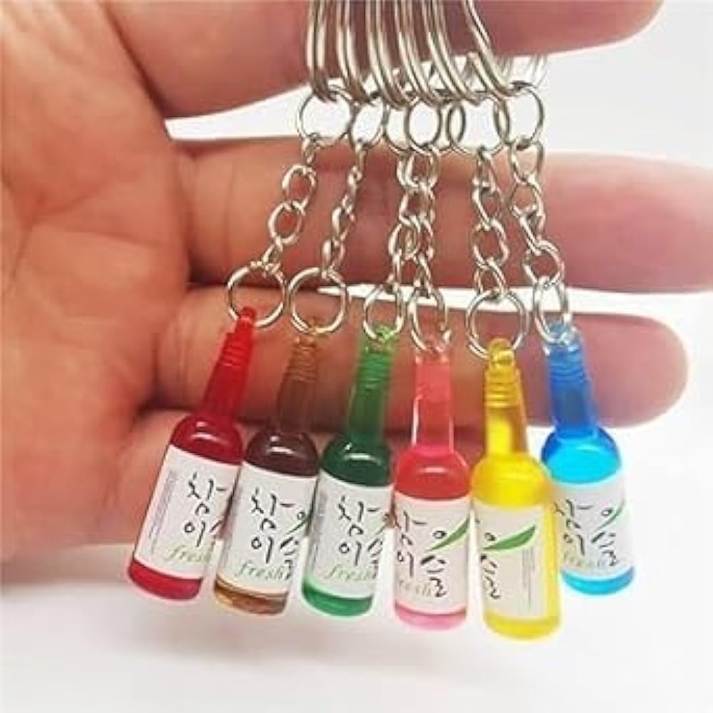 カラフルミニボトルキーホルダー (小瓶、アクセサリー、チャーム )お得セット カラフルミニボトルキーホルダー (小瓶、アクセサリー、チャーム